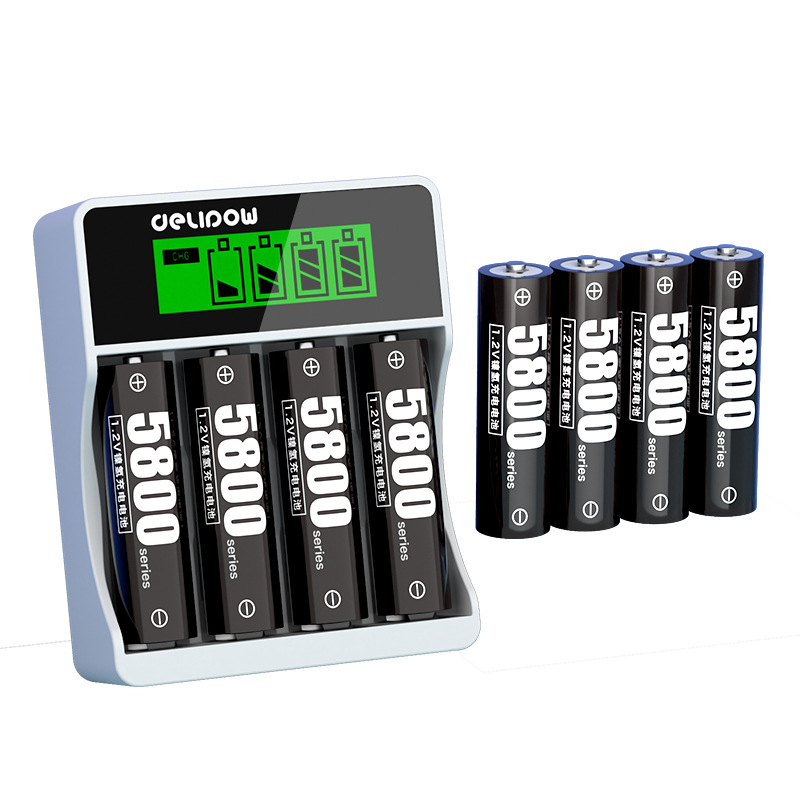 Delipu N ° 5 batería recargable de gran capacidad Ni-MH batería N ° 7 juguete eléctrico KTV micrófono batería recargable image 5
