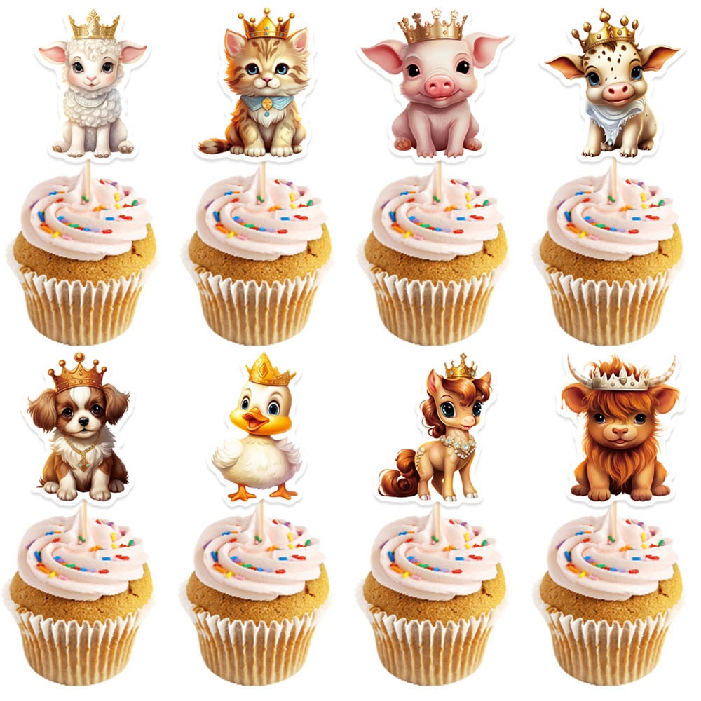 Nuevo producto Tema animal Fiesta de cumpleaños Decoración de pastel Plugin Dessert de cumpleaños Mesa para hornear Decoración de pastel Inserte