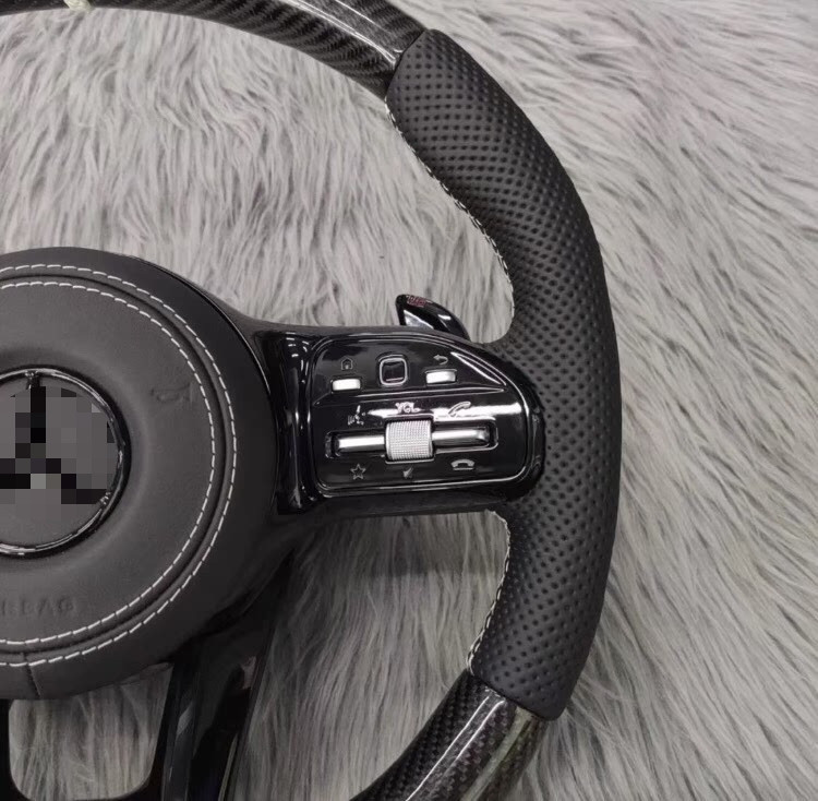 Suitable for Mercedes-Benz old models modified with new AMG carbon fiber steering wheel AECSG-class GLC260GLECLSGTS