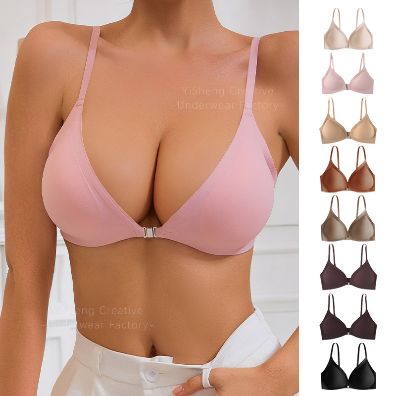 Cross-Border European and American Amazon Lingerie Bra, Push-Up, Seamless, Sexy, Comfortable, Wireless, Plus Size, Front Clasp, Magnetic Cross-Border European and American Amazon Lingerie Bra, Push-Up, Seamless, Sexy, Comfortable, Wireless, Plus Size, Front Clasp, Magnetic