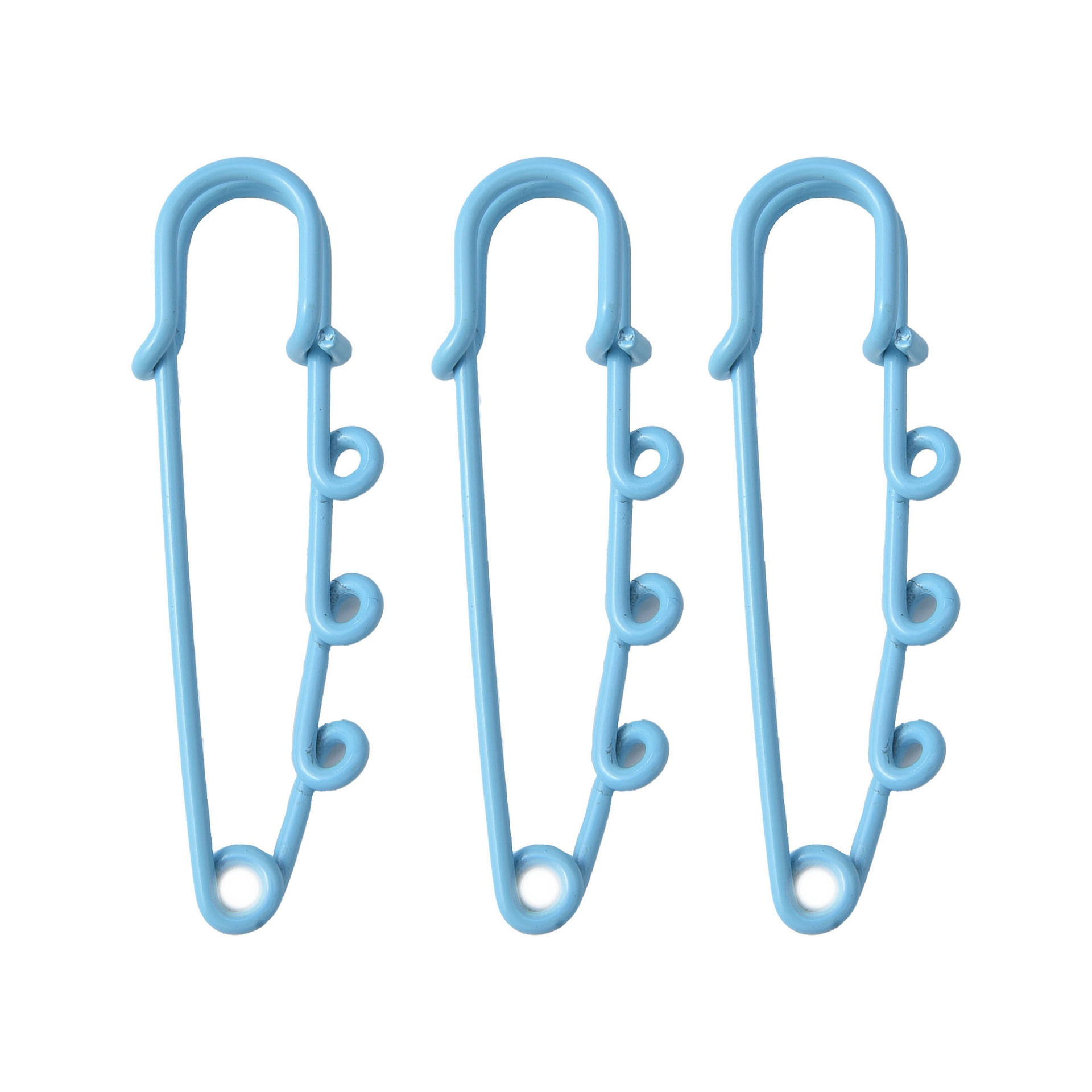 Broche décorative personnalisée à trois trous, serre-taille, avec boucle de sécurité anti-dévoilement._voghion.com