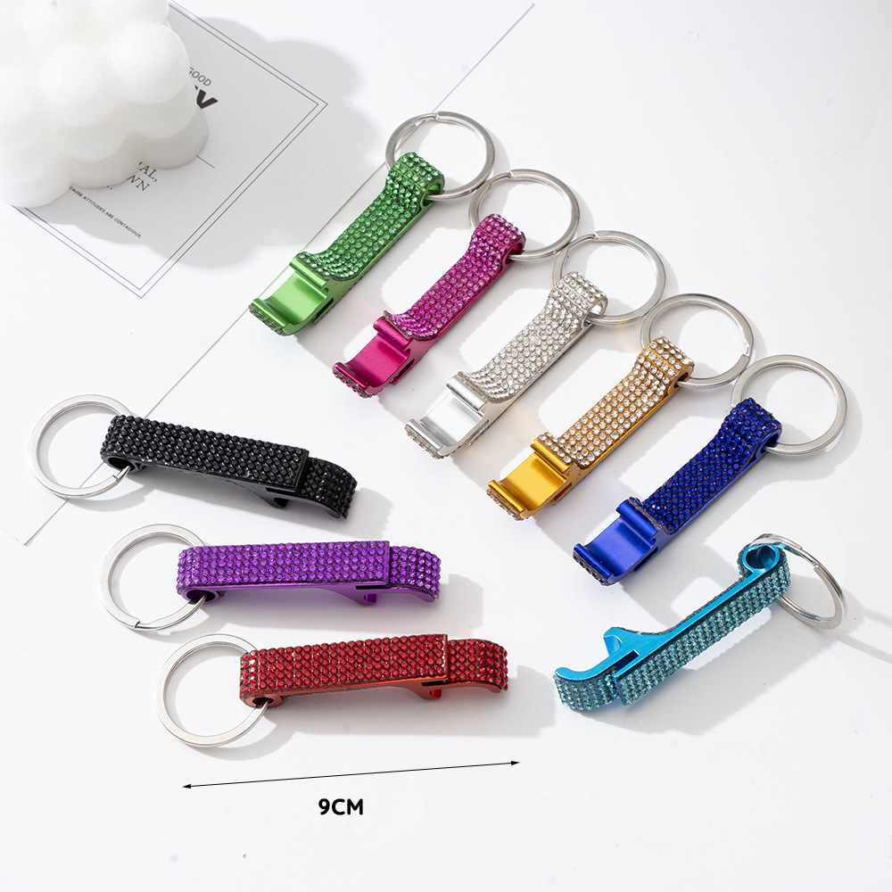 20g Weight Rhinestones Inlay Material Can Openers, Keychain Classification 1 Piece Quantity Daily Occasion Aluminium Alloy Material Geometric Pattern Unisex Gender Classic Style Style 1 Piece Classic Style Geometric Aluminium Alloy Rhinestones Unisex Can Openers Keychain 1