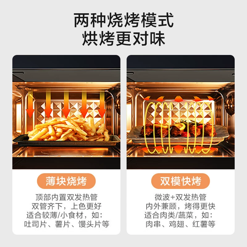 Midea/美的 PC20M5W microwave oven household flat plate heating thawing frequency conversion micro-baking integrated light wave