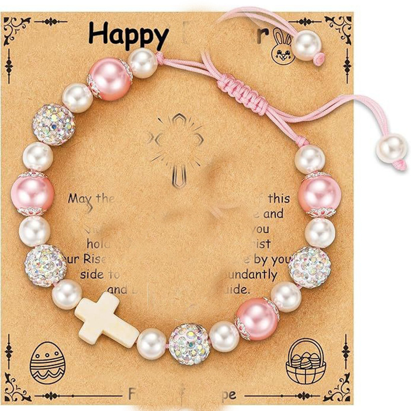 Cross-Border Shambala Pink Pearl Cross Hand-Woven Bracelet Imperial Purple Pink Zebra Obsidian Woven Bracelet Cross-Border Shambala Pink Pearl Cross Hand-Woven Bracelet Imperial Purple Pink Zebra Obsidian Woven Bracelet