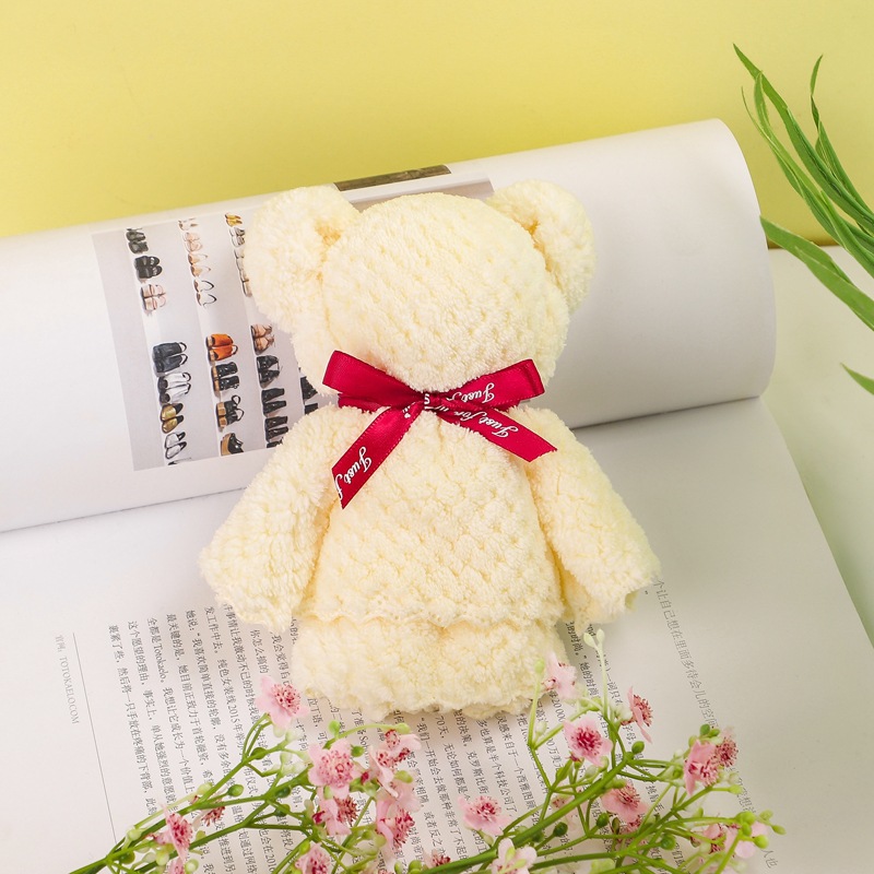 Bear Towel with Hand Gift Kindergarten Gifts Birthday Favors Hundred Days Banquet Opening Event Small Gift Small