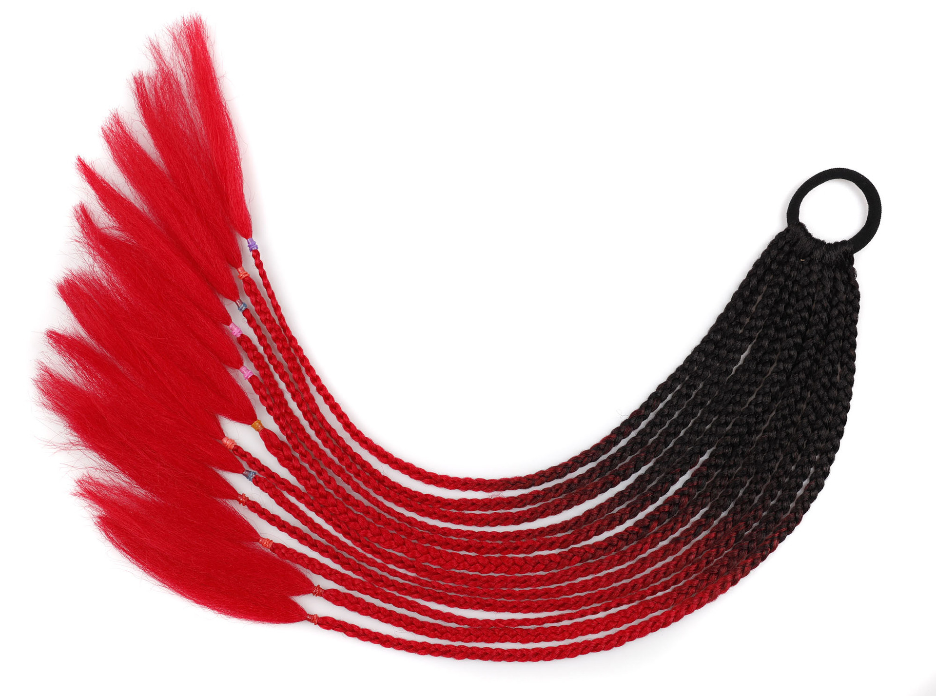 Trenza sucia Cola de Caballo color trenza Cola de Caballo anillo de pelo pequeña trenza color Cola de Caballo trenza sucia Cola de Caballo personalidad tocado