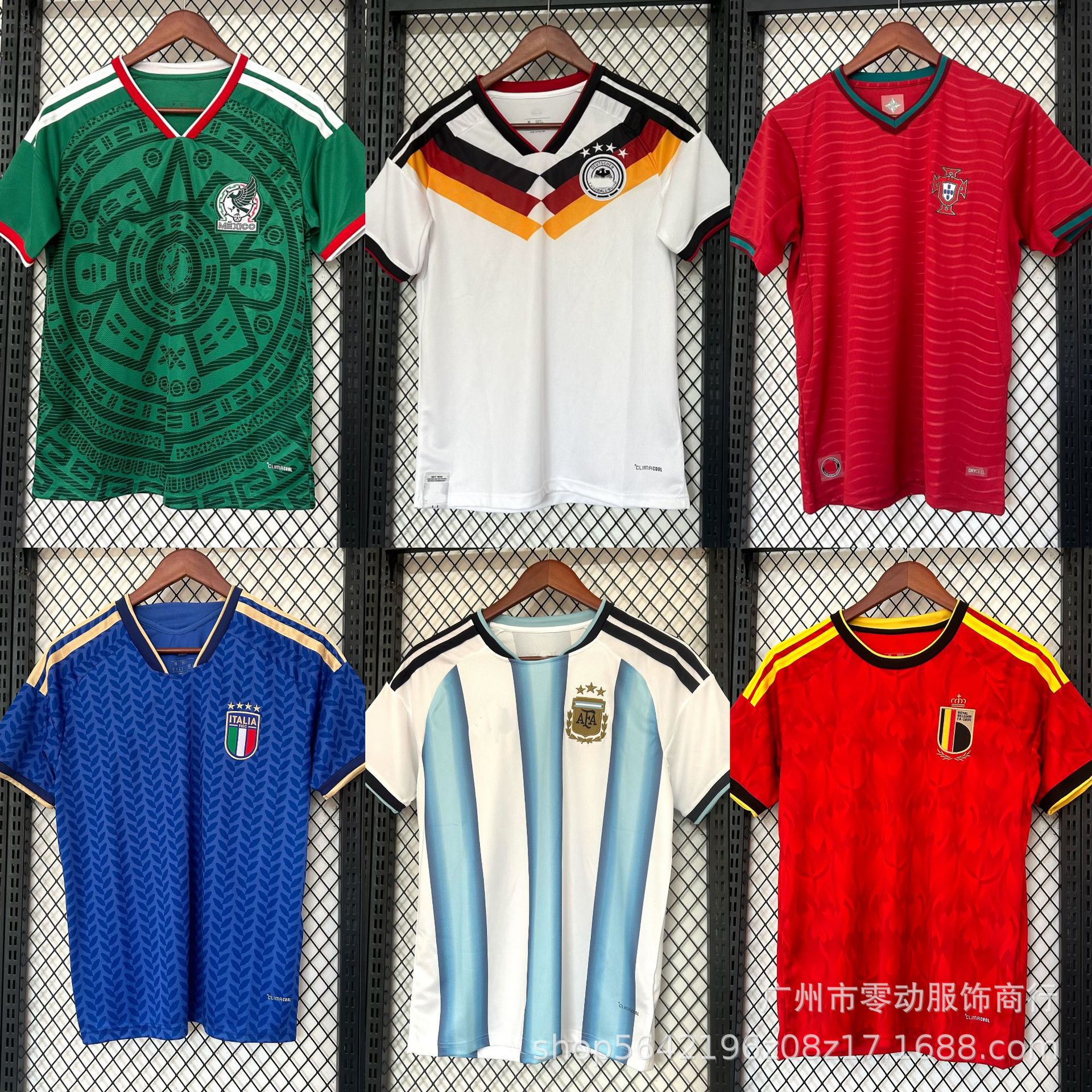 Camisetas de la Selección Nacional México Países Bajos Argentina Portugal Nigeria Brasil Francia Uniformes de Fútbol