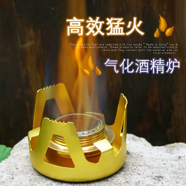 Alcohol Stove Outdoor Stove Solid Liquid Alcohol Burner Portable Camping Equipment Picnic Supplies Water Boiling Camping