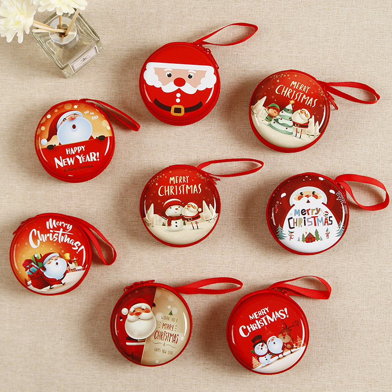 5pcs Christmas gift children cartoon coin purse Christmas decorations cute toys kindergarten new year gifts