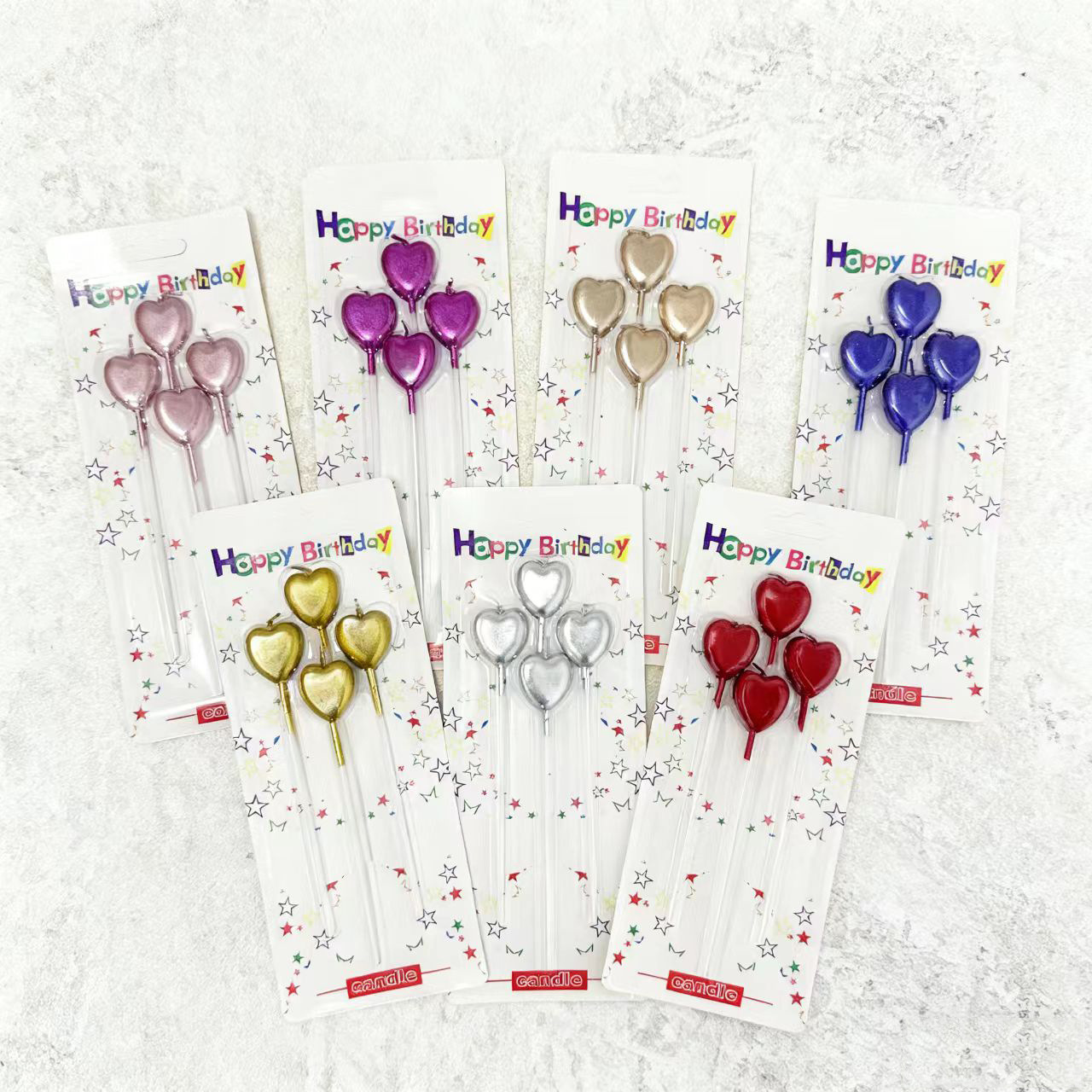 Tela de cumpleaños vela de globos horneado decoración creativa 3D estereoscópico pentacos lindos niños fiesta vela de cumpleaños