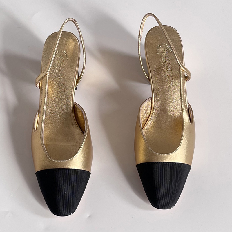 샌들 미드힐 골드 [원래 포장 ★ 원래 표준]