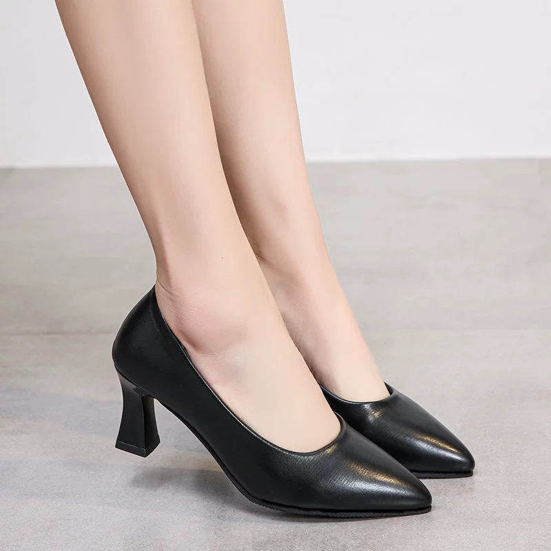 Туфли Мэри Джейн на высоком каблуке, размер 35-42, женские, ретро, французский стиль, круглый носок, жемчужно-белые, на толстом каблуке