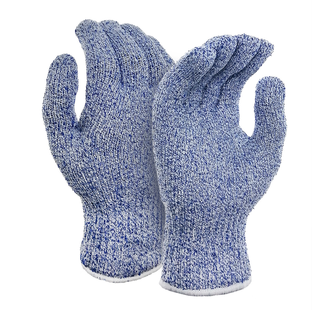 工厂定制彩色加厚防切割手套保暖加强防护HPPE多功能劳保手套