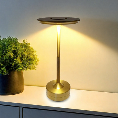 跨境太阳能灯充电台灯卧室床头飞碟灯摆件酒吧灯夜灯太阳能可调光|ms