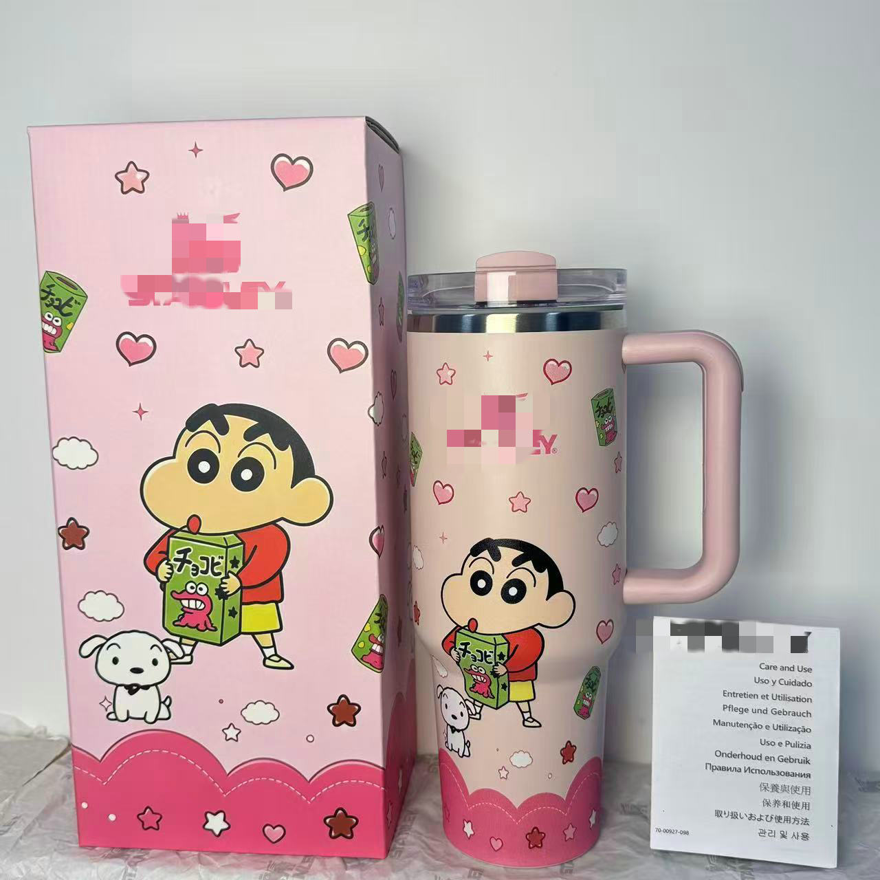 짱구 스탠리 40oz 손잡이 텀블러 아이스 보온컵 대용량 빨대텀블러 보온보냉 커피잔 텀블러 티컵 이미지 4