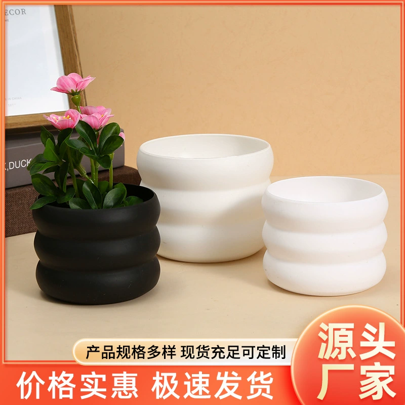 Amazon пластиковый маленький цветочный горшок мини утолщение орхидей горшок офис гостиная зеленая посадка мясистый горшок украшения