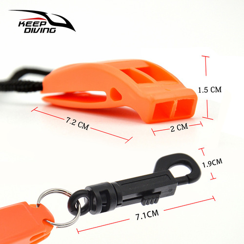 Water sports emergency survival whistle outdoor dual-frequency whistle blast whistle anti-wolf multi-functional police whistle KS-923