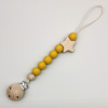 Children's pacifier, silica gel chewy lanyard holder for correct bite