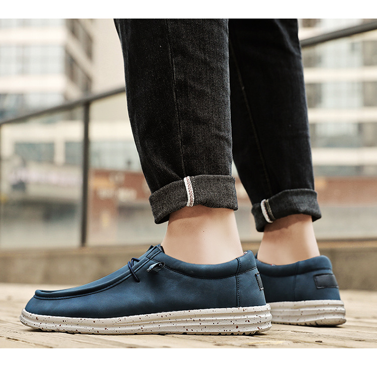 Marke Frühling Sommer Mokassins Männer Halbschuhe Hochwertige echte Lederschuhe Männer Wohnungen Leichte Fahrschuhe_voghion.com