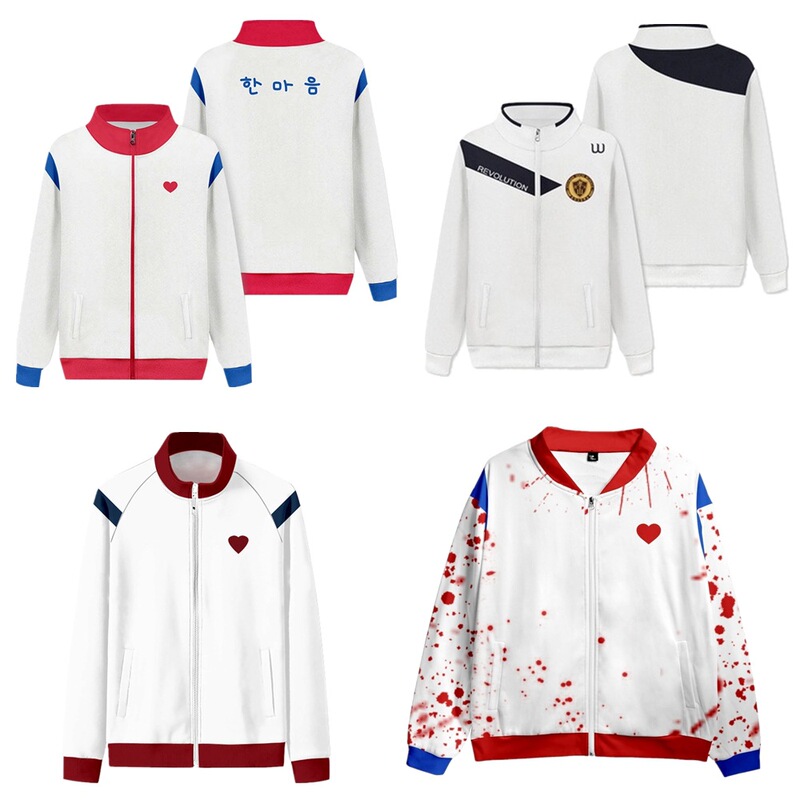 Cross-Border Aliexpress Hot-Selling Zombie Campus Cosplay Spring and Autumn Stand-Collar Zipper Jacket 3D Digital Print Film and Television Outerwear Cross-Border Aliexpress Hot-Selling Zombie Campus Cosplay Spring and Autumn Stand-Collar Zipper Jacket 3D Digital Print Film and Television Outerwear