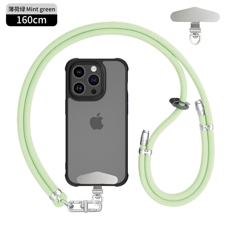 8mmクロスボディ、バックホルターネック携帯電話ストラップ、調節可能なハイエンドメタルバックルスペーサー、屋外紛失防止カメラストラップ|undefined