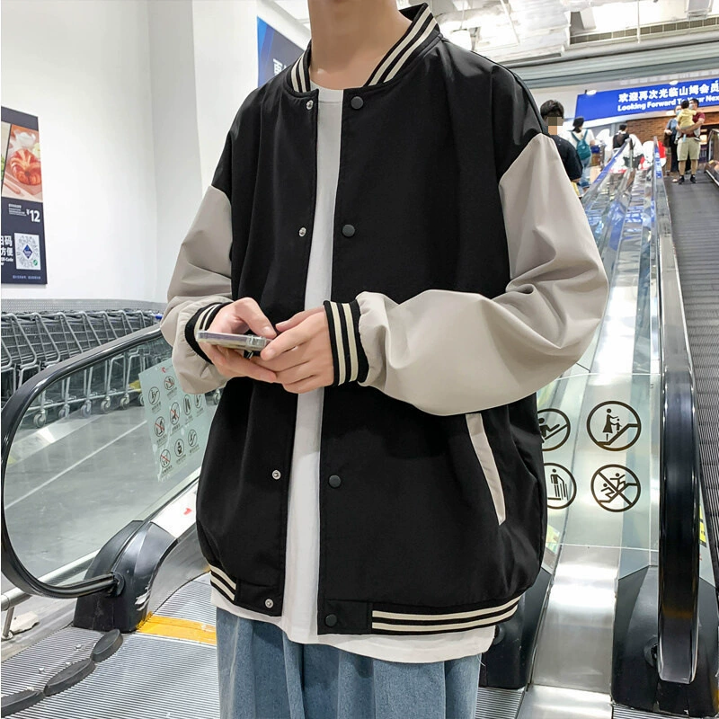 Autumn cardigan, jacket, baseball uniform, for beloved, oversize