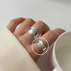 Tide, adjustable ring, simple and elegant design, 2024 years, on index finger, Japanese and Korean