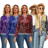 9381 трансграничная Европа и США Amazon осень и зима Новое Женское пальто с длинным рукавом и блестками