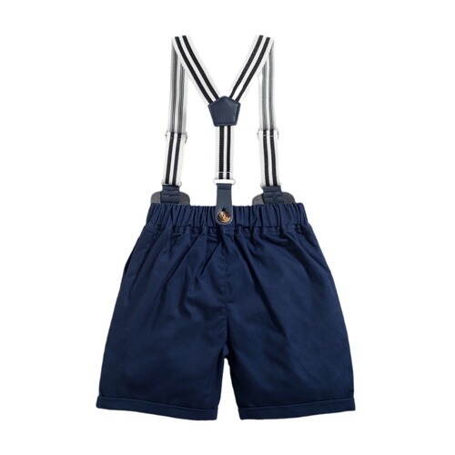 Cross-border Baby Boy Gentleman Suit New Summer Infant Toddler Romper Clothes Bow Tie Strap Four-piece Set Dropshipping