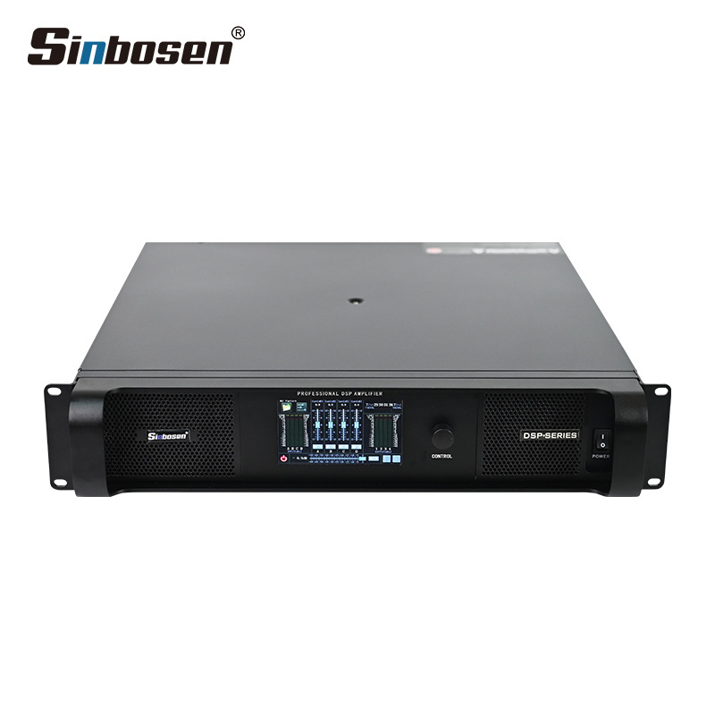 Amplificador de potencia digital DSP de alta potencia de galio diluido Amplificador de potencia de postgrado puro profesional Actuación en el escenario KTV boda de cuatro canales