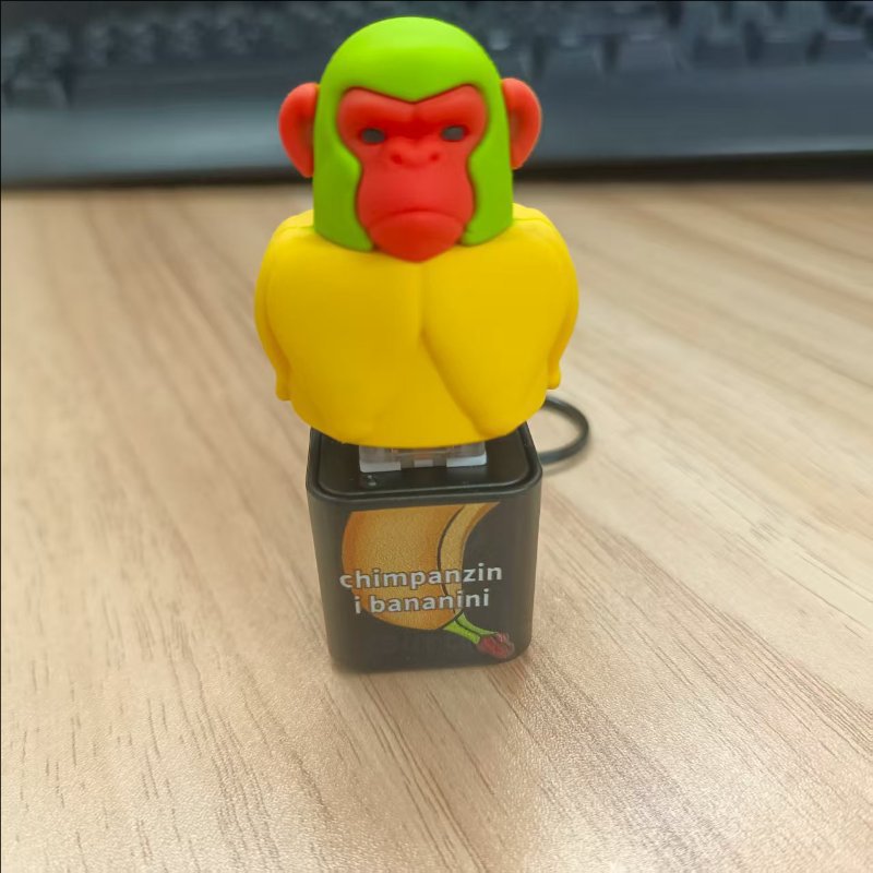 Botón de Voz Taiyi Zhenren, me golpeaste, nuevo botón de sonido creativo para aliviar el estrés, decoración de juguete de figura periférica.