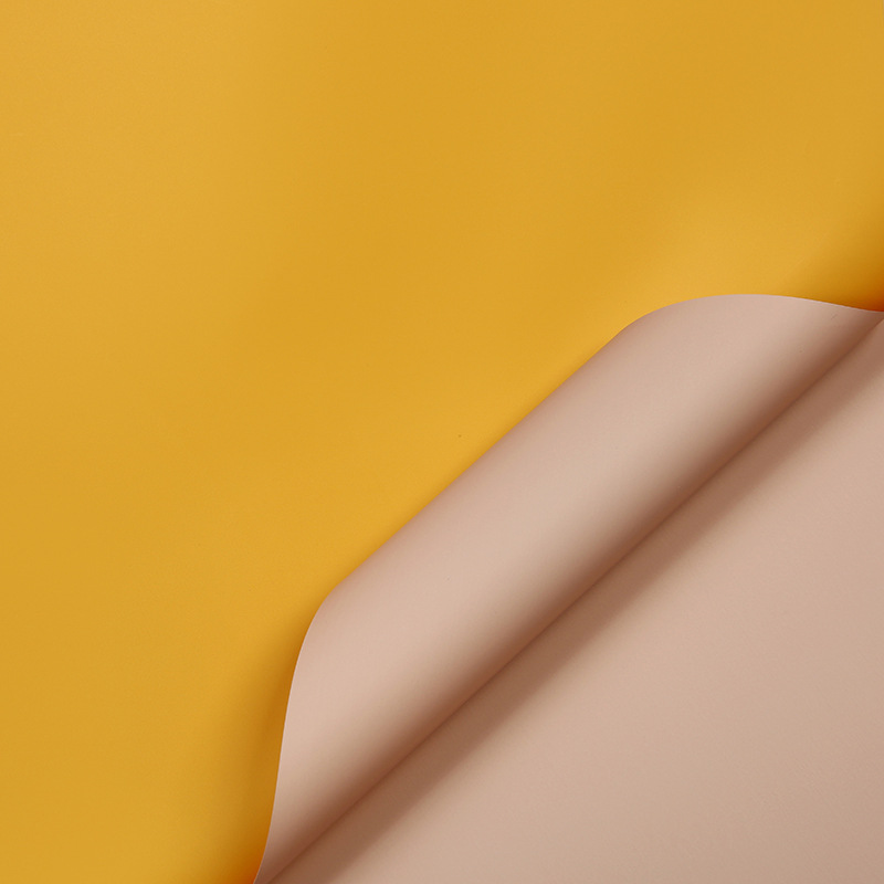 Li Zhiran Papel Ouya impermeable bicolor 56*56 Apertura de la canasta de flores Material Ramo Papel de embalaje al por mayor Spot