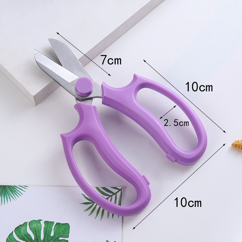 Herramientas de producción floral engrosada Cabeza ancha tijeras de acero inoxidable tijeras de podar jardinería tienda de flores cinta Tijeras tijeras de papel de envolver