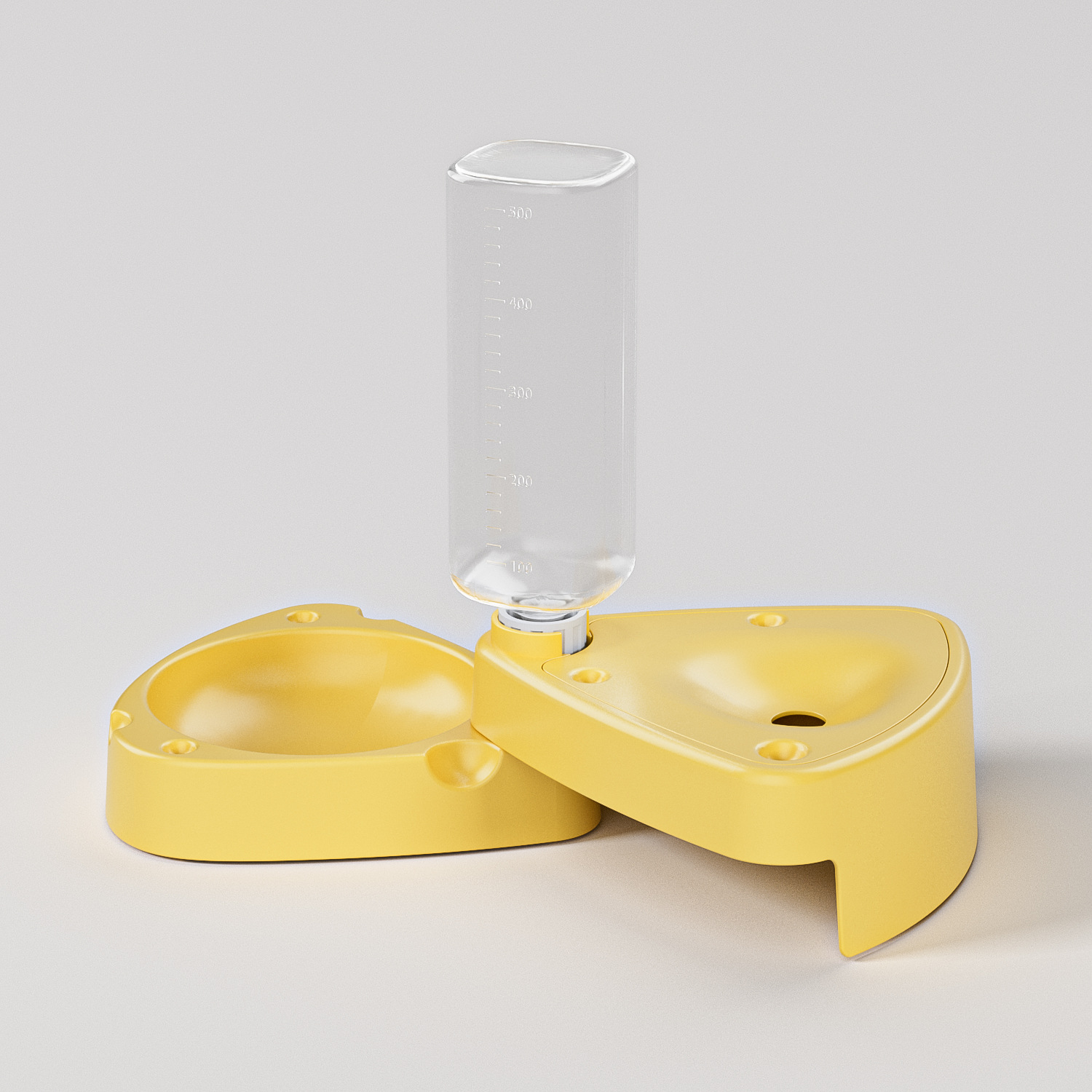 Z Pipitao Caja original con botella para beber Tazón de queso plegable Tazón para comida para gatos Suministros para gatos Tazón para gatos