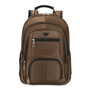 Cross-border wholesale New Men's Business All-match solid color backpack outdoor short-distance travel backpack student schoolbag