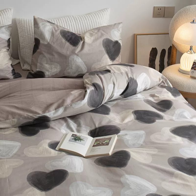 Bed Linen Set, Student/internet-celebrity Style, 3–4 Piece, Multiple Patterns, 1.2–2.4 m