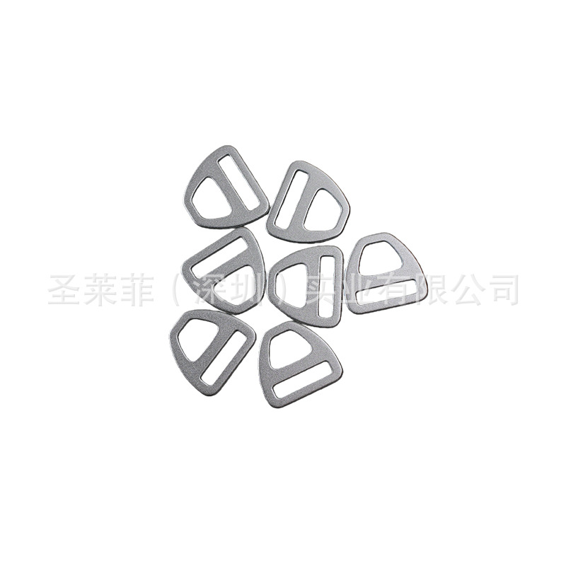 铝合金不锈钢45mm宠物胸背配件A字扣登山背包金属三角扣钥匙巴扣