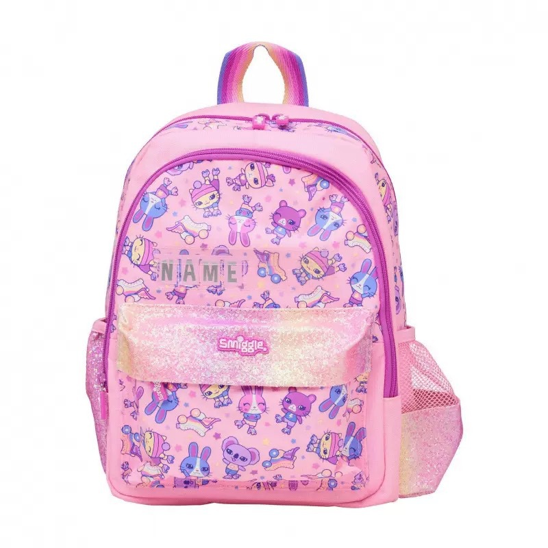 Australia Smiggle caricatura mochila de tamaño medio jardín de infantes mochila de hombro 3D con sombrero de caricatura