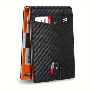 S 39424 RFID 12 Card Slot Mens Wallet ��ʿ�X�� �羳����