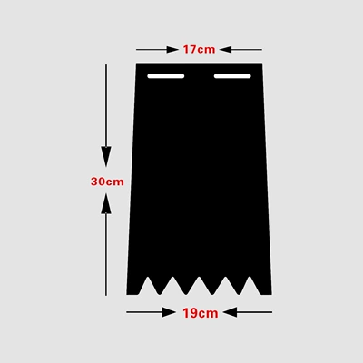 mudguard, high-quality rubber, Electric vehicle fender - 30mm-high-1mm-thickthree-color-printed-100-sheets