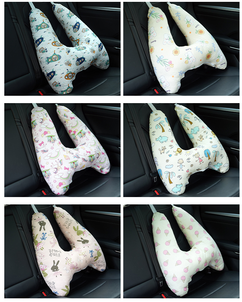 Children's car seat belt anti-collar neck baby pillow pillow pillow car sleeping artifact car shoulder guard