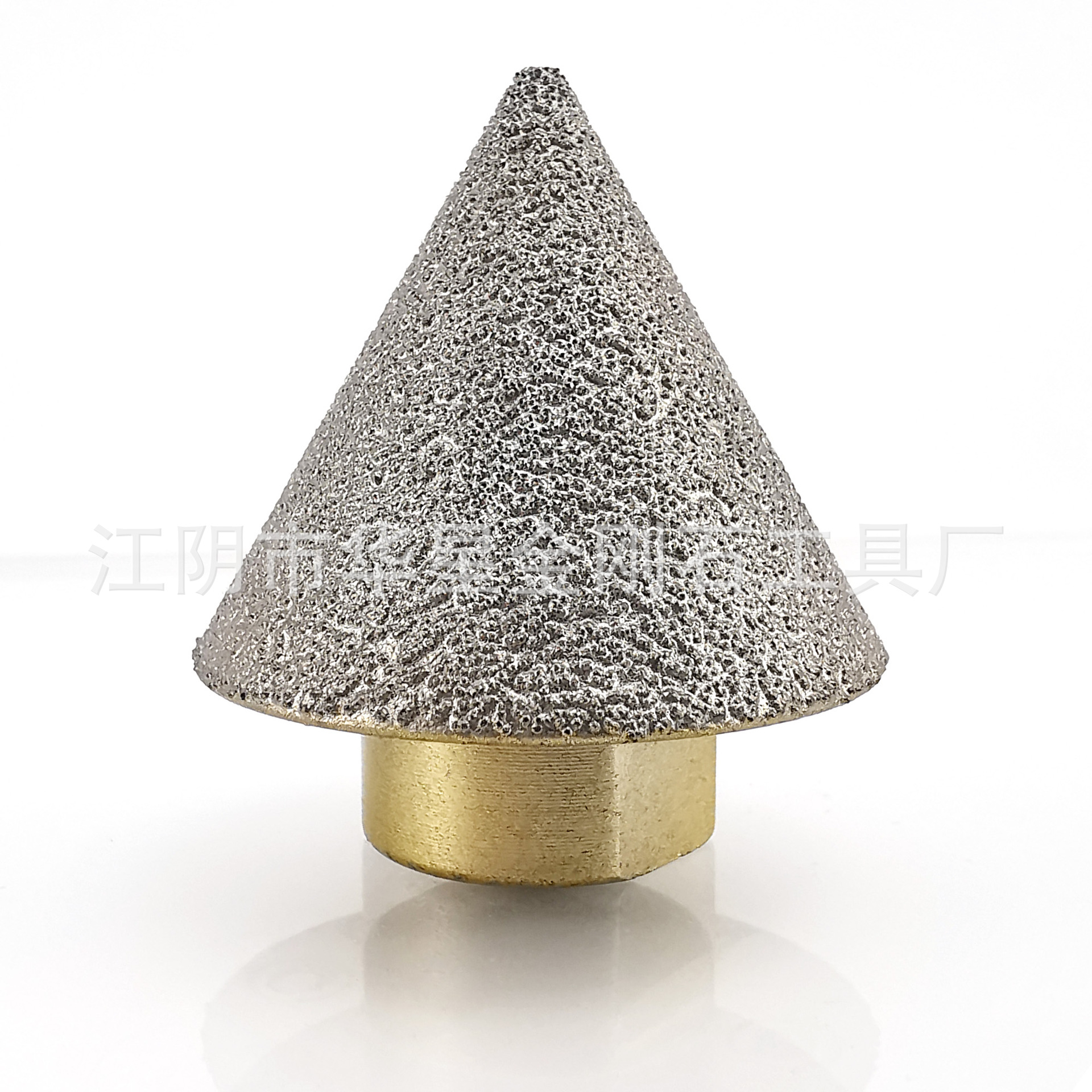 3/38钎焊倒角磨头 M14金刚石修整毛刺工具瓷砖扩孔器锥形倒角器