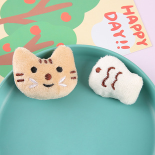 Wholesale Kitten and Fish Plush Toy Accessories, Doll Pet Pendants, Bracelets, and Trendy Pendants