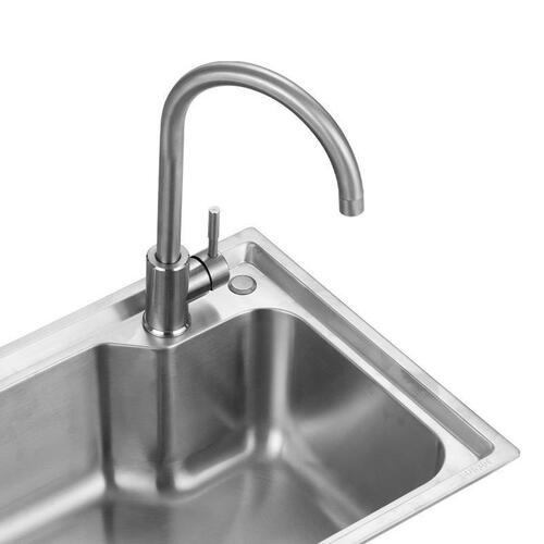 Brazilian Stainless Steel Harbor Basin Single-Drain Household 6243 Round Brushed Sink for Kitchen Dishwashing & Hand Washing
