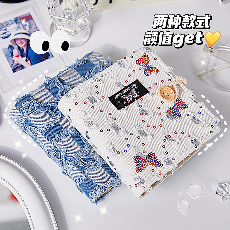 Inswind Butterfly Album de tarjetas coreanas de 3 pulgadas un Gongge fotografía álbum de fotos de persecución de estrellas pequeño álbum de folga