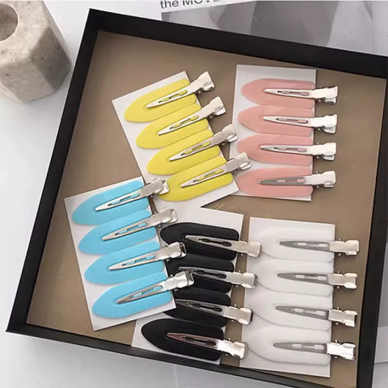 Заколки для волос с зажимами, матовая цветовая заколка, корейско-японский стиль, набор из 5 цветов