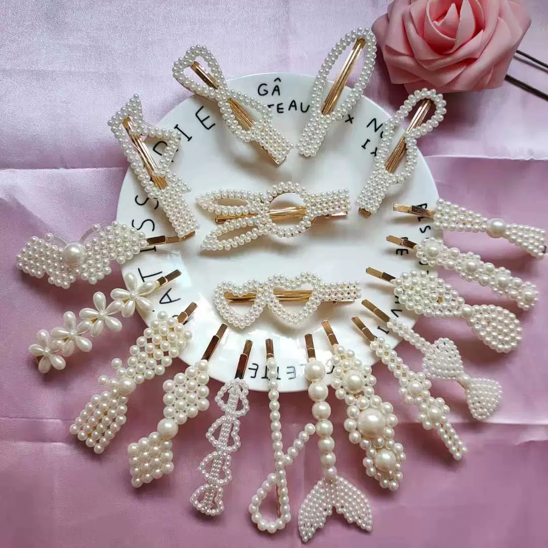 Набор декоративных шпилек для волос (бренд) Creative Pearl Hairpin, декоративные зажимы на подарок, разнообразные стили