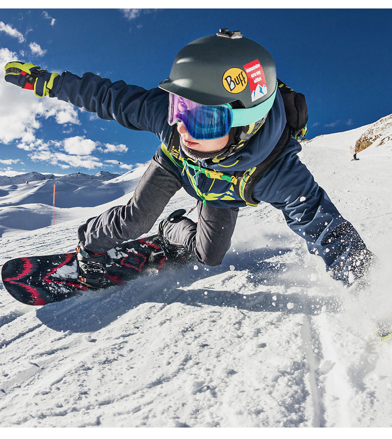 Ski outdoor mountain climbing goggles, snow and ground double-layer fog windshield, large spherical anti UV mirror_voghion.com