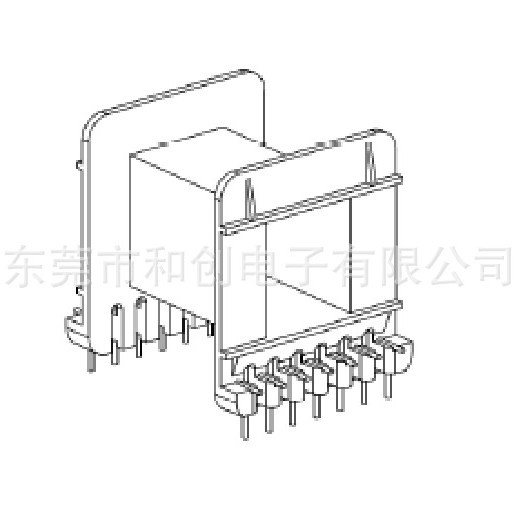 EE5521变压器骨架EE5521卧式骨架L脚BOBBIN 7+7