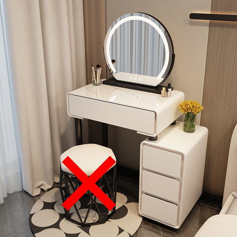 H5-화이트 60테이블+캐비닛+스마트거울(스툴 제외)